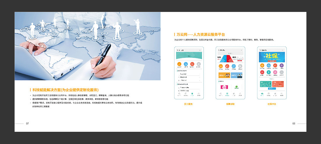 北(běi)京萬古人力資(zī)源公司宣傳冊，精裝畫冊設計-6