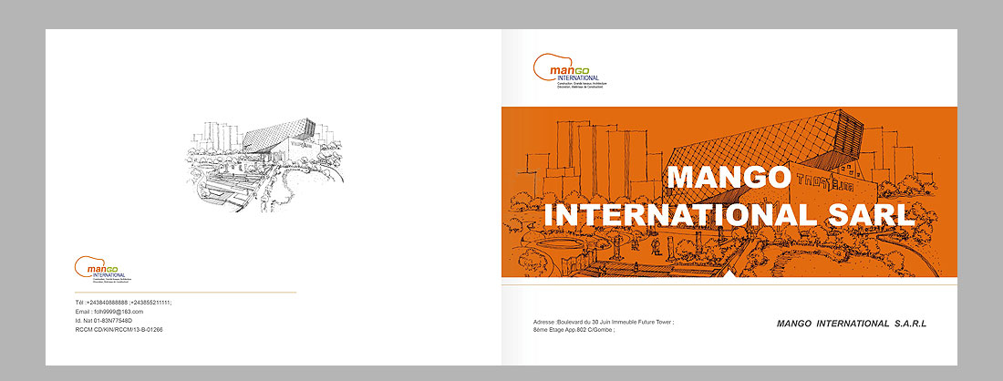 個性畫冊設計，非洲MANGO房地産公司畫冊-1